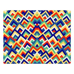 Trendy Chic Modern Chevron Pattern Double Sided Flano Blanket (large)  by GardenOfOphir