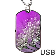 Dandelion 2015 0707 Dog Tag Usb Flash (one Side)