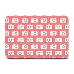 Modern Chic Vector Camera Illustration Pattern Plate Mats by GardenOfOphir