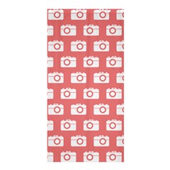 Modern Chic Vector Camera Illustration Pattern Shower Curtain 36  X 72  (stall) 