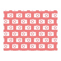 Modern Chic Vector Camera Illustration Pattern Double Sided Flano Blanket (mini)  by GardenOfOphir