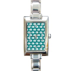 Modern Chic Vector Camera Illustration Pattern Rectangle Italian Charm Watches