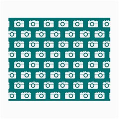 Modern Chic Vector Camera Illustration Pattern Small Glasses Cloth by GardenOfOphir