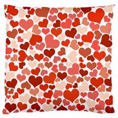 Heart 2014 0901 Large Flano Cushion Cases (one Side) 