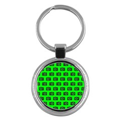 Modern Chic Vector Camera Illustration Pattern Key Chains (round)  by GardenOfOphir