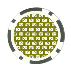 Modern Chic Vector Camera Illustration Pattern Poker Chip Card Guards (10 Pack)  by GardenOfOphir