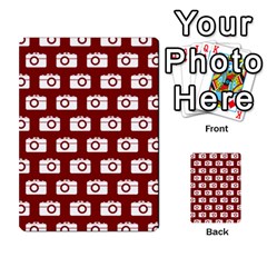 Modern Chic Vector Camera Illustration Pattern Multi-purpose Cards (rectangle) 