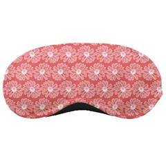 Coral Pink Gerbera Daisy Vector Tile Pattern Sleeping Masks