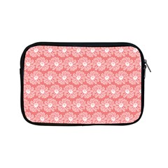 Coral Pink Gerbera Daisy Vector Tile Pattern Apple iPad Mini Zipper Cases