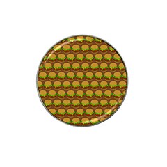 Burger Snadwich Food Tile Pattern Hat Clip Ball Marker by GardenOfOphir