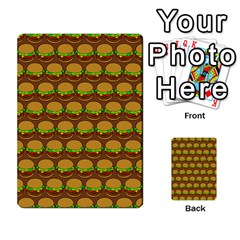 Burger Snadwich Food Tile Pattern Multi-purpose Cards (rectangle)  by GardenOfOphir