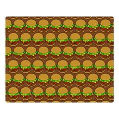 Burger Snadwich Food Tile Pattern Double Sided Flano Blanket (Large) 