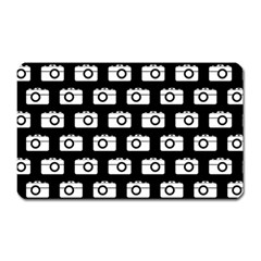 Modern Chic Vector Camera Illustration Pattern Magnet (rectangular) by GardenOfOphir