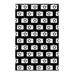 Modern Chic Vector Camera Illustration Pattern Shower Curtain 48  X 72  (small)  by GardenOfOphir