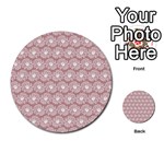 Gerbera Daisy Vector Tile Pattern Multi-purpose Cards (Round)  Front 53