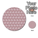 Gerbera Daisy Vector Tile Pattern Multi-purpose Cards (Round)  Front 15