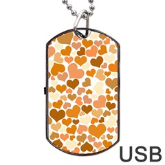 Heart 2014 0903 Dog Tag Usb Flash (one Side)