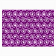 Gerbera Daisy Vector Tile Pattern Large Glasses Cloth (2-side) by GardenOfOphir