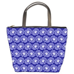 Gerbera Daisy Vector Tile Pattern Bucket Bags by GardenOfOphir