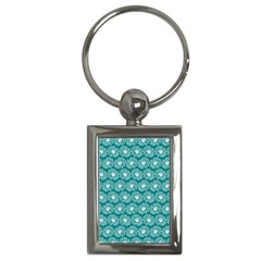 Gerbera Daisy Vector Tile Pattern Key Chains (rectangle)  by GardenOfOphir