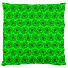 Gerbera Daisy Vector Tile Pattern Large Cushion Cases (one Side)  by GardenOfOphir