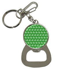 Gerbera Daisy Vector Tile Pattern Bottle Opener Key Chains by GardenOfOphir