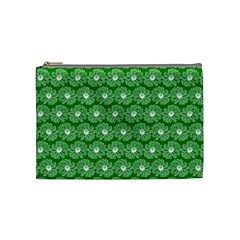 Gerbera Daisy Vector Tile Pattern Cosmetic Bag (medium)  by GardenOfOphir