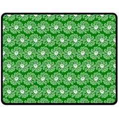 Gerbera Daisy Vector Tile Pattern Fleece Blanket (medium)  by GardenOfOphir