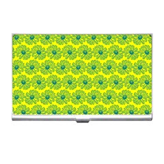 Gerbera Daisy Vector Tile Pattern Business Card Holders by GardenOfOphir