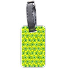 Gerbera Daisy Vector Tile Pattern Luggage Tags (one Side)  by GardenOfOphir