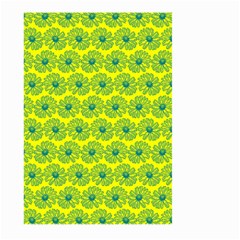 Gerbera Daisy Vector Tile Pattern Large Garden Flag (two Sides) by GardenOfOphir