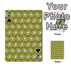 Gerbera Daisy Vector Tile Pattern Playing Cards 54 Designs  by GardenOfOphir