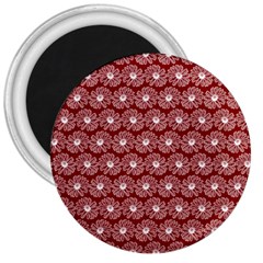 Gerbera Daisy Vector Tile Pattern 3  Magnets by GardenOfOphir