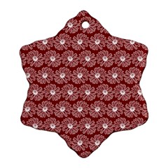 Gerbera Daisy Vector Tile Pattern Ornament (snowflake)  by GardenOfOphir