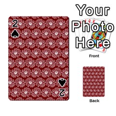 Gerbera Daisy Vector Tile Pattern Playing Cards 54 Designs  by GardenOfOphir