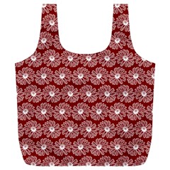 Gerbera Daisy Vector Tile Pattern Full Print Recycle Bags (l) 