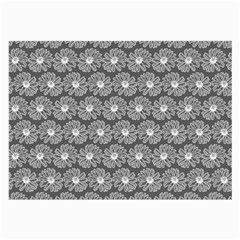 Gerbera Daisy Vector Tile Pattern Large Glasses Cloth (2-side) by GardenOfOphir