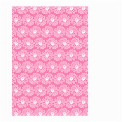 Pink Gerbera Daisy Vector Tile Pattern Small Garden Flag (two Sides) by GardenOfOphir