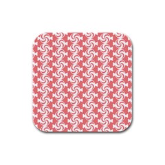 Candy Illustration Pattern  Rubber Square Coaster (4 Pack)  by GardenOfOphir