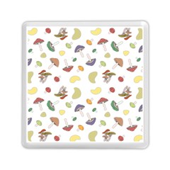 Mushrooms Pattern Memory Card Reader (square)  by Famous