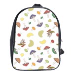 Mushrooms Pattern School Bags (XL)  Front