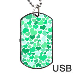 Heart 2014 0915 Dog Tag Usb Flash (two Sides) 