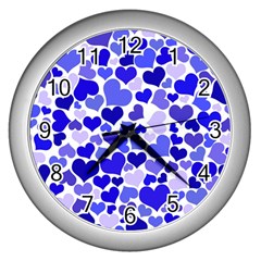 Heart 2014 0924 Wall Clocks (silver)  by JAMFoto