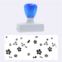 Sweet Shiny Flora Blue Rubber Stamps (large)