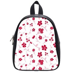 Sweet Shiny Floral Red School Bags (small)  by ImpressiveMoments