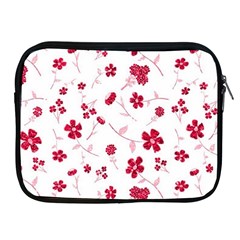 Sweet Shiny Floral Red Apple Ipad 2/3/4 Zipper Cases by ImpressiveMoments