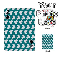 Cute Baby Socks Illustration Pattern Playing Cards 54 Designs 