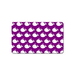 Cute Whale Illustration Pattern Magnet (name Card) by GardenOfOphir