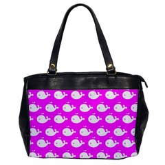 Cute Whale Illustration Pattern Office Handbags by GardenOfOphir