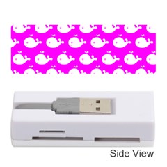 Cute Whale Illustration Pattern Memory Card Reader (stick) 